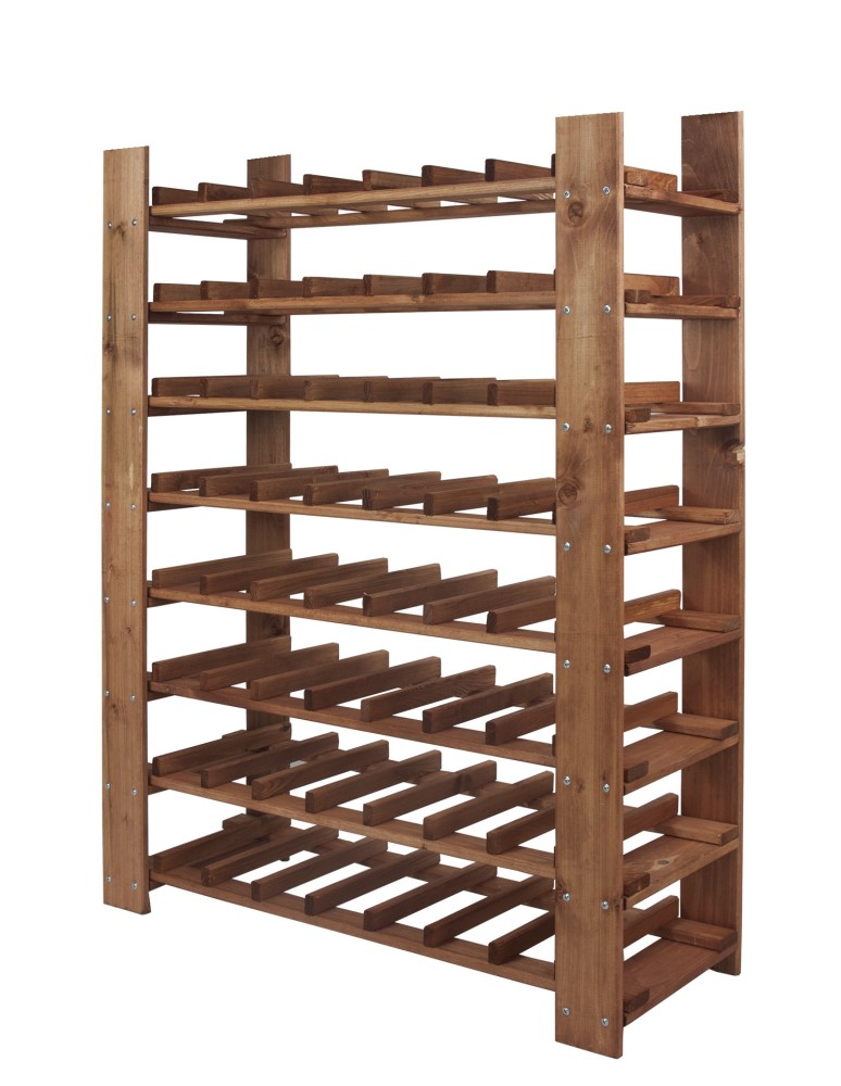 Regały - MAXI Regał Drewniany na 63 butelki 115x80x30 cm Olcha - product b2b.wamar.biz 4