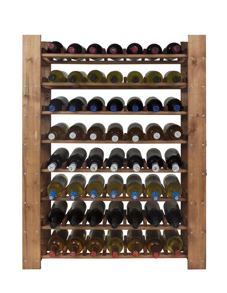 Regały - MAXI Regał Drewniany na 63 butelki 115x80x30 cm Olcha - product b2b.wamar.biz 6
