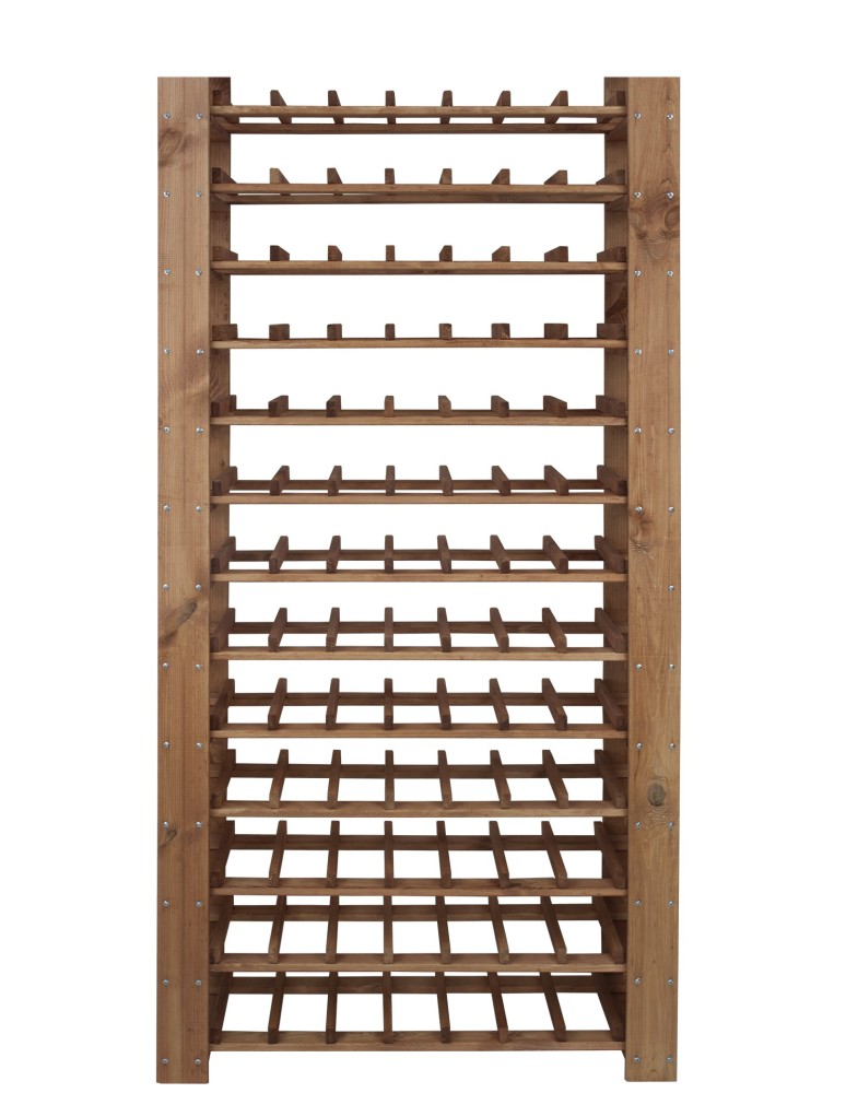 Regały - Regał Drewniany na 91 butelek 166,4x80x30 cm Olcha - product b2b.wamar.biz 3