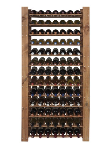 Regały - Regał Drewniany na 91 butelek 166,4x80x30 cm Olcha - product 6