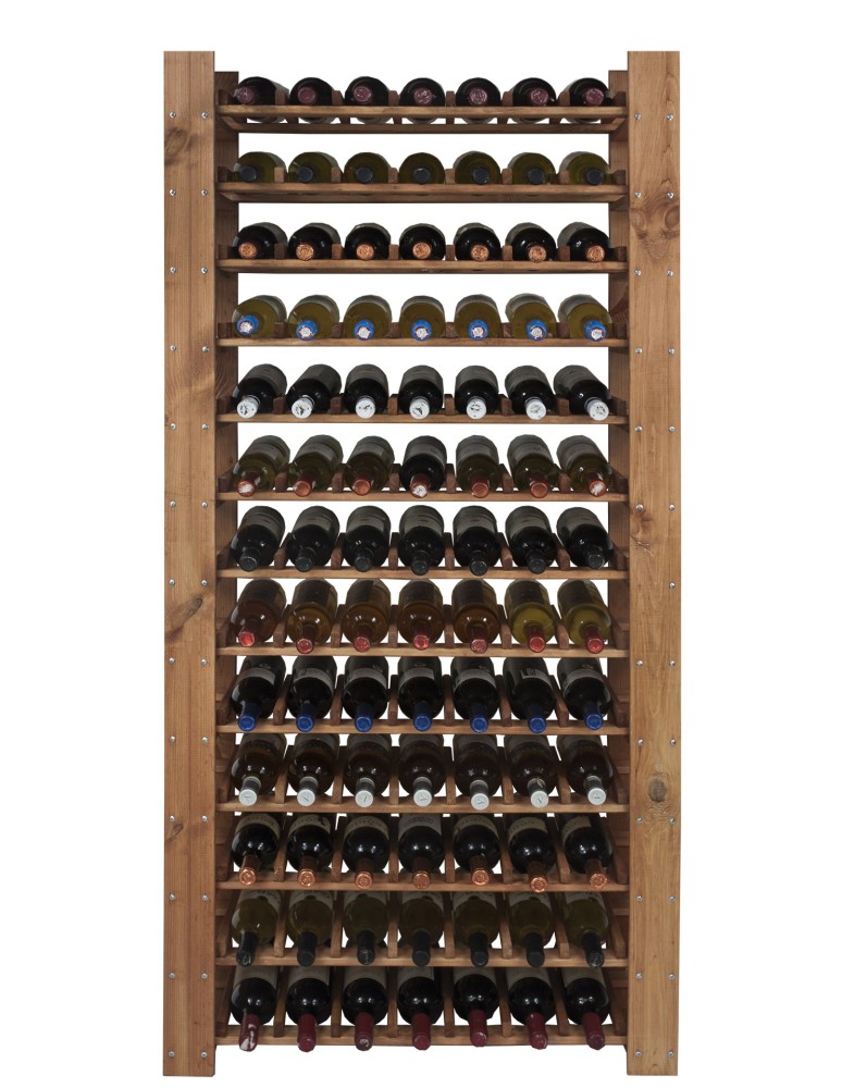 Regały - Regał Drewniany na 91 butelek 166,4x80x30 cm Olcha - product b2b.wamar.biz 6