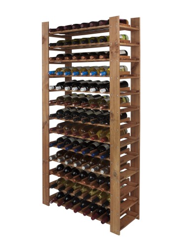Regały - Regał Drewniany na 91 butelek 166,4x80x30 cm Olcha - product 7