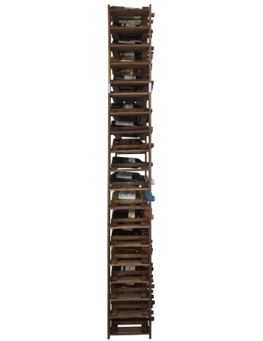 MAXI Regał Drewniany na 126 butelek 230x80x30 cm Brązowy - product 2