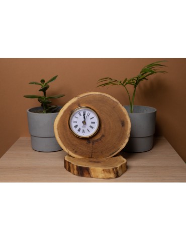 Zegary i Stacje Pogodowe - Zegar Stojący do Sypialni /Akacja bez Kory - product 3