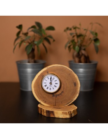 Zegary i Stacje Pogodowe - Zegar Stojący do Sypialni /Akacja bez Kory - product 8