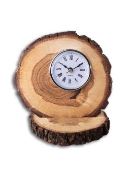 Zegar Stojący na Kominek /Dębowy z Korą