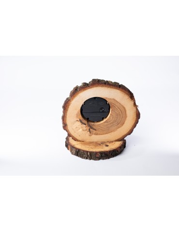 Zegary i Stacje Pogodowe - Zegar Stojący na Kominek /Dębowy z Korą - product 6