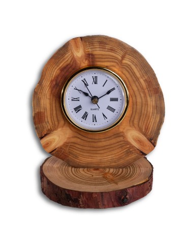 Zegar Stojący Kominkowy /Modrzew bez kory