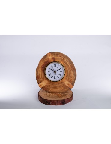 Zegary i Stacje Pogodowe - Zegar Stojący Kominkowy /Modrzew bez kory - product 3