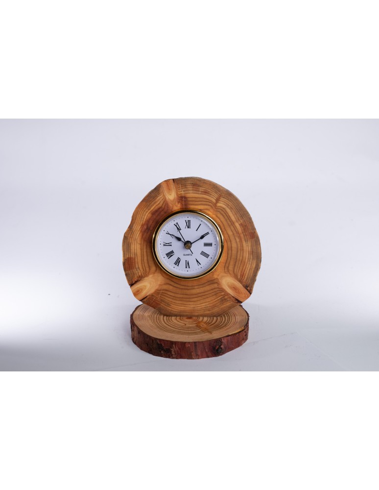 Zegary i Stacje Pogodowe - Zegar Stojący Kominkowy /Modrzew bez kory - product b2b.wamar.biz 3