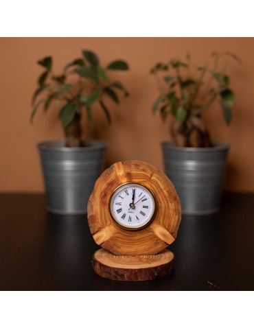 Zegary i Stacje Pogodowe - Zegar Stojący Kominkowy /Modrzew bez kory - product 7