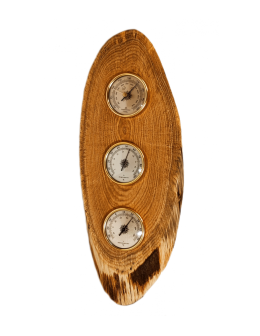 Drewniana Analogowa Stacja Pogodowa Higrometr/Barometr/Termometr