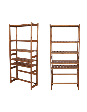 Regał drewniany do spiżarni LSR P500S1 Brązowy