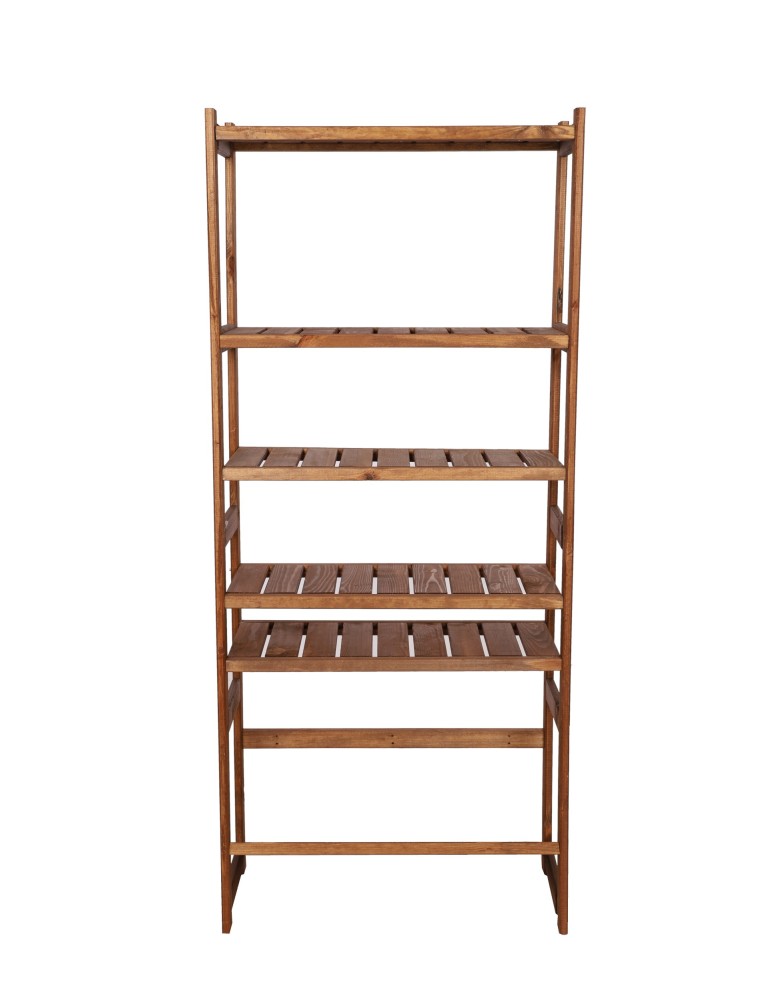 Regały - Regał drewniany do spiżarni LSR P500S1 Brązowy - product b2b.wamar.biz 4