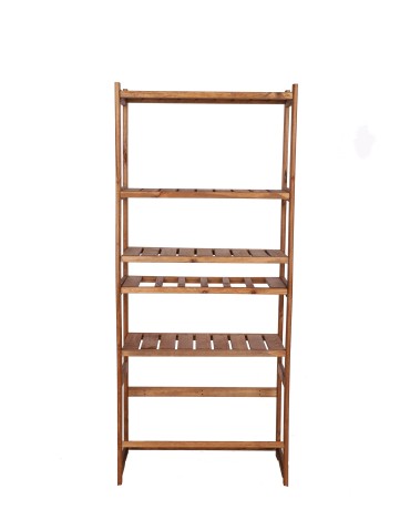 Regały - Regał drewniany do spiżarni LSR P4W1S1 Brązowy - product 3