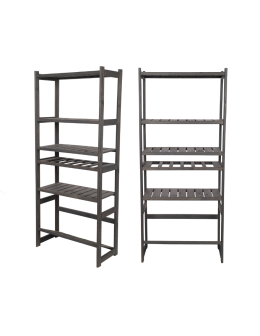 Regał drewniany do spiżarni LSR P4W1S1 Szary