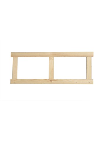 Bok 2 szt do regału drewnianego LSR ramka noga 85,8 cm Naturalny - product 2