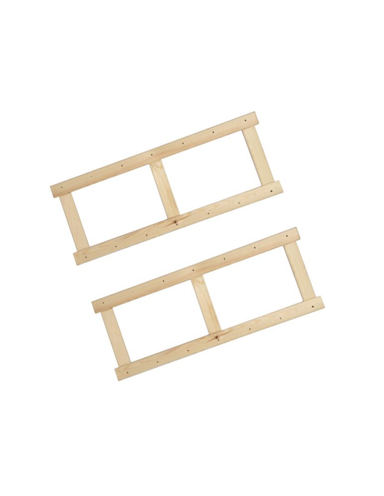 Regały - Bok 2 szt do regału drewnianego LSR ramka noga 85,8 cm Naturalny - product b2b.wamar.biz 4