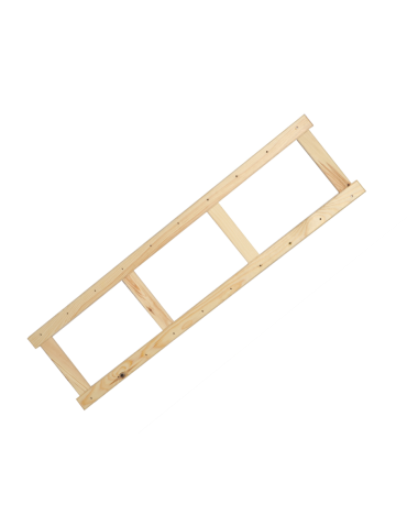 Bok do regału drewnianego LSR ramka noga 124,2 cm Naturalny