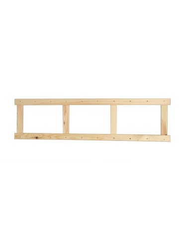 Regały - Bok do regału drewnianego LSR ramka noga 124,2 cm Naturalny - produkt 3