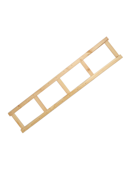 Bok do regału drewnianego LSR ramka noga 162,6 cm Naturalny