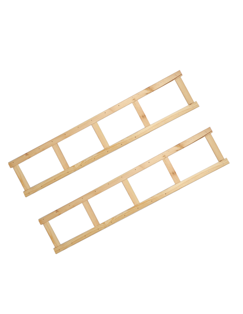 Regały - Bok 2 szt do regału drewnianego LSR ramka noga 162,6 cm Naturalny - product b2b.wamar.biz 2