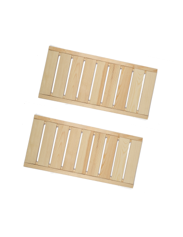 Półka prosta 2 szt do regału drewnianego LSR Naturalny