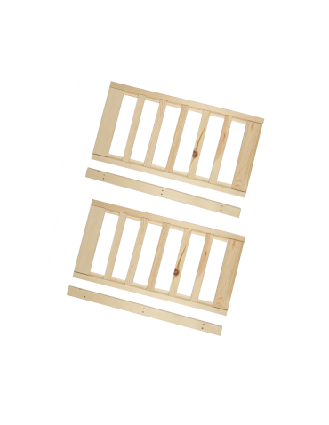 Półka 2 szt na skrzynki do regału drewnianego LSR Naturalny