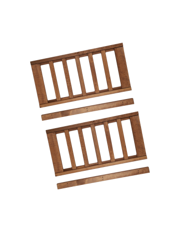 Półka 2 szt na skrzynki do regału drewnianego LSR Brązowy