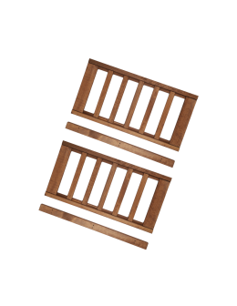 Półka 2 szt na skrzynki do regału drewnianego LSR Brązowy - product 2