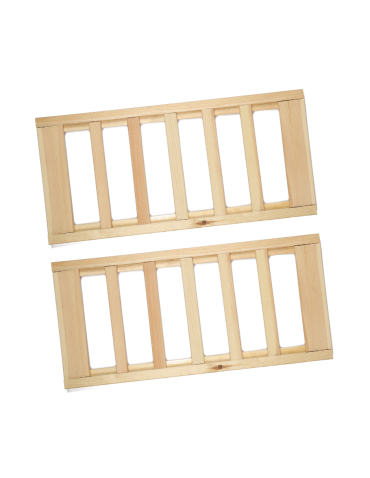 Półka na butelki 2 szt do regału drewnianego LSR Naturalny