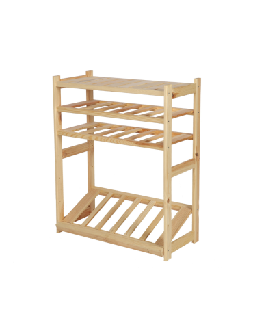 Regał drewniany do spiżarni LSR P1W2S1 Naturalny