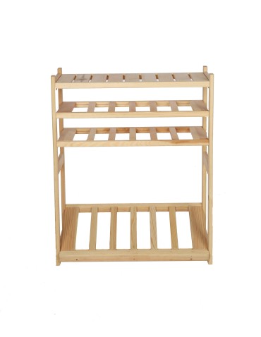 Regały - Regał drewniany do spiżarni LSR P1W2S1 Naturalny - product 4