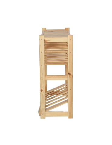 Regały - Regał drewniany do spiżarni LSR P1W2S1 Naturalny - product 5