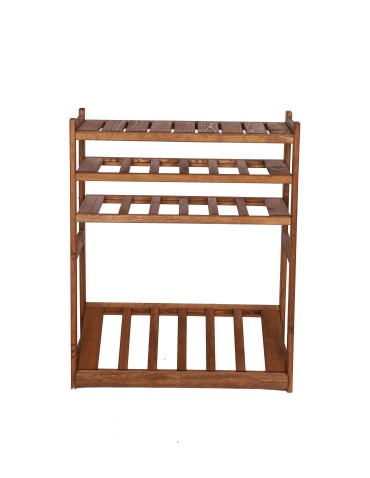 Regały - Regał drewniany do spiżarni LSR P1W2S1 Brązowy - product 4