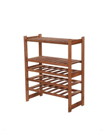 Regały - Regał drewniany do spiżarni LSR P2W3S0 Brązowy - product 3