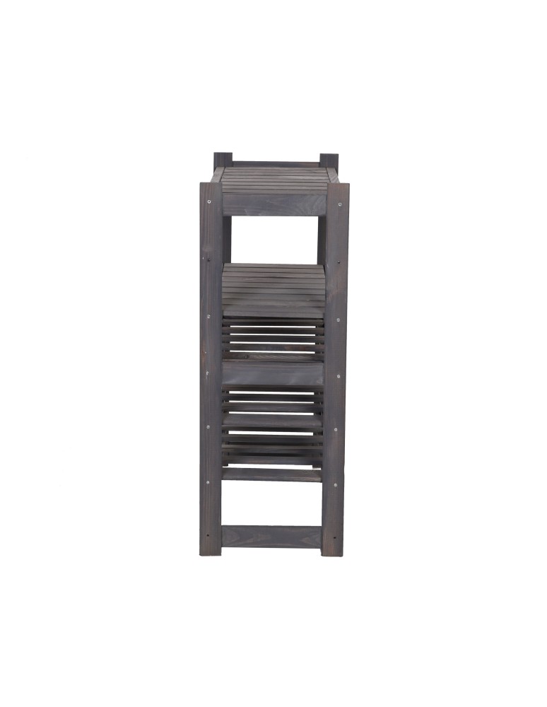 Regały - Regał drewniany do spiżarni LSR P2W3S0 Szary - product b2b.wamar.biz 3