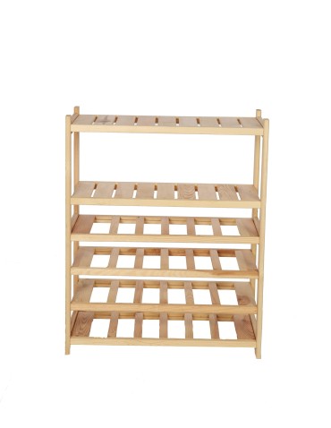 Regały - Regał drewniany do spiżarni LSR P2W4S0 Naturalny - product 3