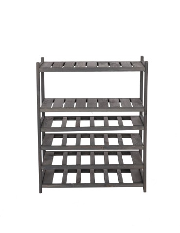 Regały - Regał drewniany do spiżarni LSR P2W4S0 Szary - product 5