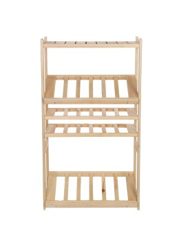 Regał drewniany do spiżarni LSR P1W2S2 Naturalny - product 2