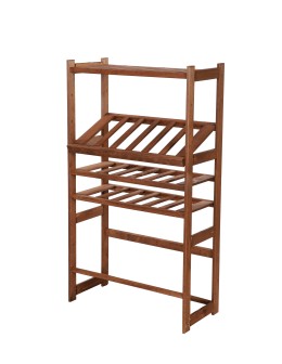 Regał drewniany do spiżarni LSR P1W2S2 Brązowy - product 2