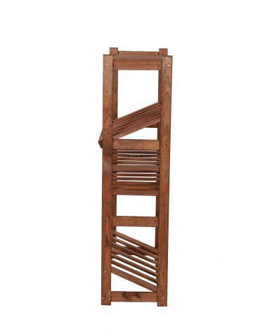 Regały - Regał drewniany do spiżarni LSR P1W2S2 Brązowy - product 3