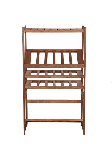 Regały - Regał drewniany do spiżarni LSR P1W2S2 Brązowy - product 4