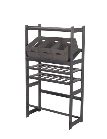 Regał drewniany do spiżarni LSR P1W2S2 Szary - product 2