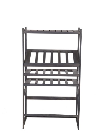 Regały - Regał drewniany do spiżarni LSR P1W2S2 Szary - product 4