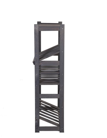 Regały - Regał drewniany do spiżarni LSR P1W2S2 Szary - product 5