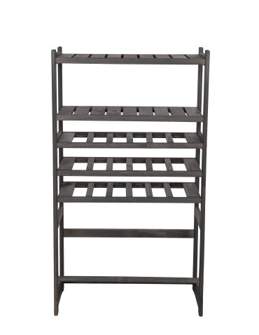 Regały - Regał drewniany do spiżarni LSR P2W3S1 Szary - product 4