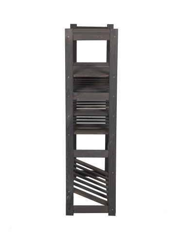 Regały - Regał drewniany do spiżarni LSR P2W3S1 Szary - product 5