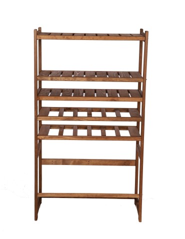 Regały - Regał drewniany do spiżarni LSR P3W2S1 Brązowy - product 4