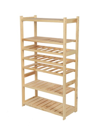 Regał drewniany do spiżarni LSR P4W3S0 Naturalny - produkt 2
